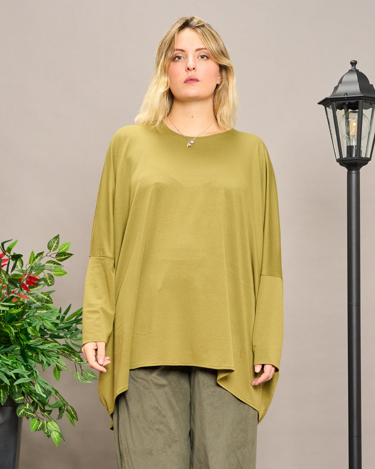 Solid Color Boxy Oversized Sweater