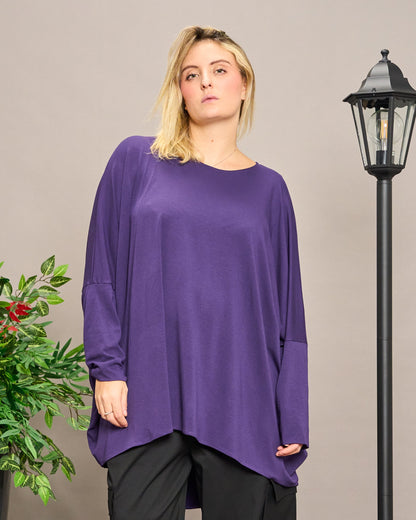 Solid Color Boxy Oversized Sweater