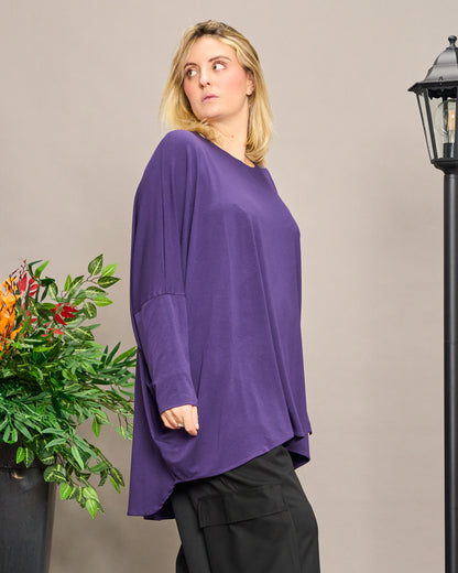 Solid Color Boxy Oversized Sweater