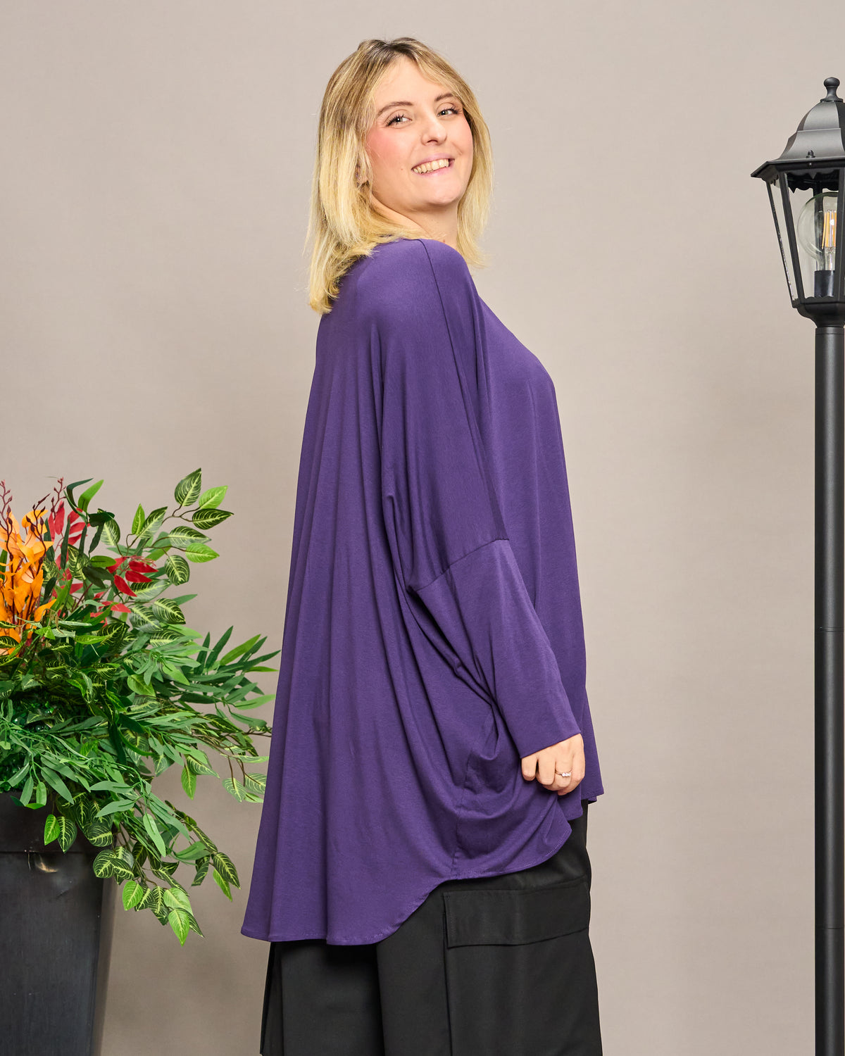 Solid Color Boxy Oversized Sweater