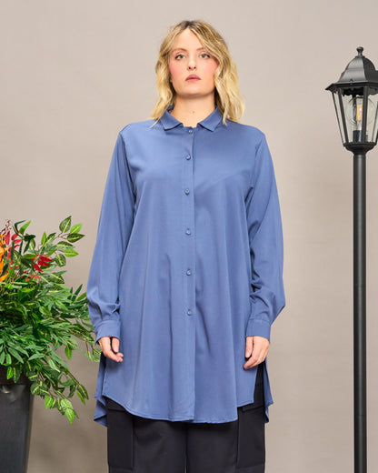 Viscose Shirt with Slits