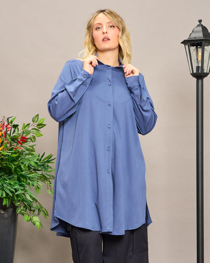 Viscose Shirt with Slits