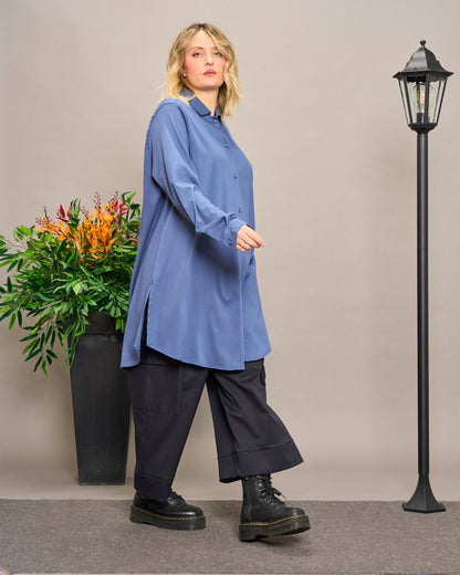 Viscose Shirt with Slits