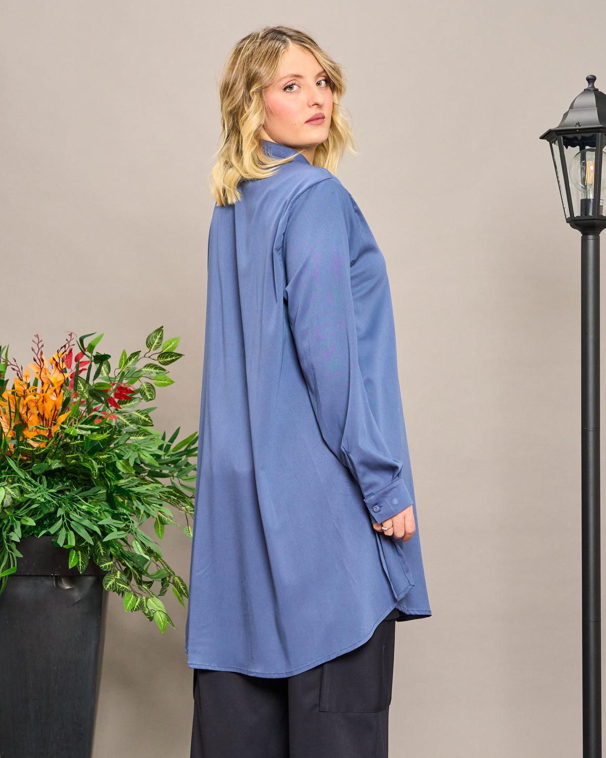 Viscose Shirt with Slits