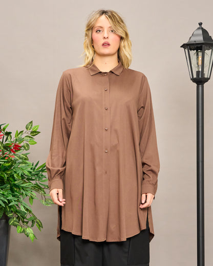 Viscose Shirt with Slits
