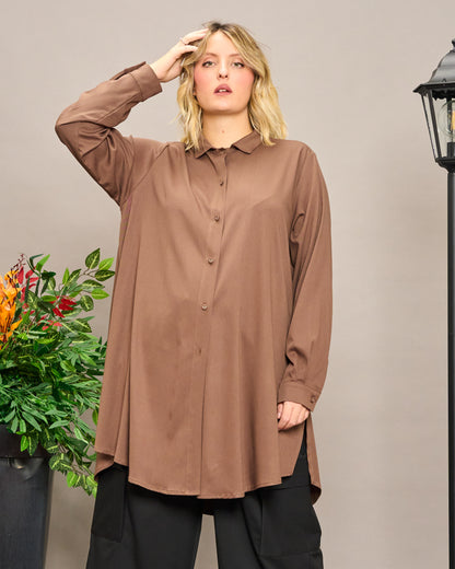 Viscose Shirt with Slits