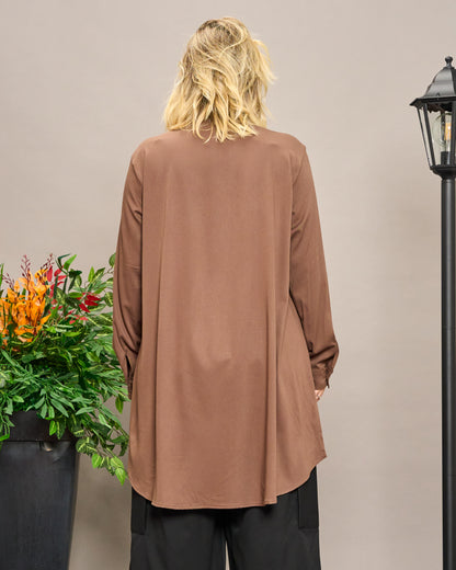 Viscose Shirt with Slits