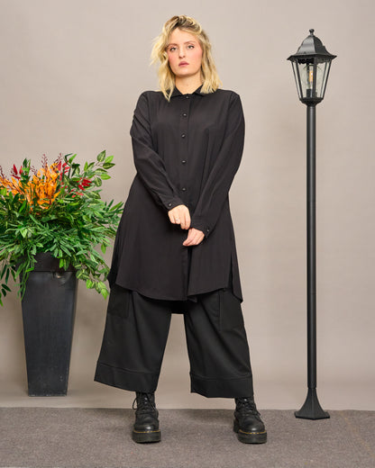 Viscose Shirt with Slits