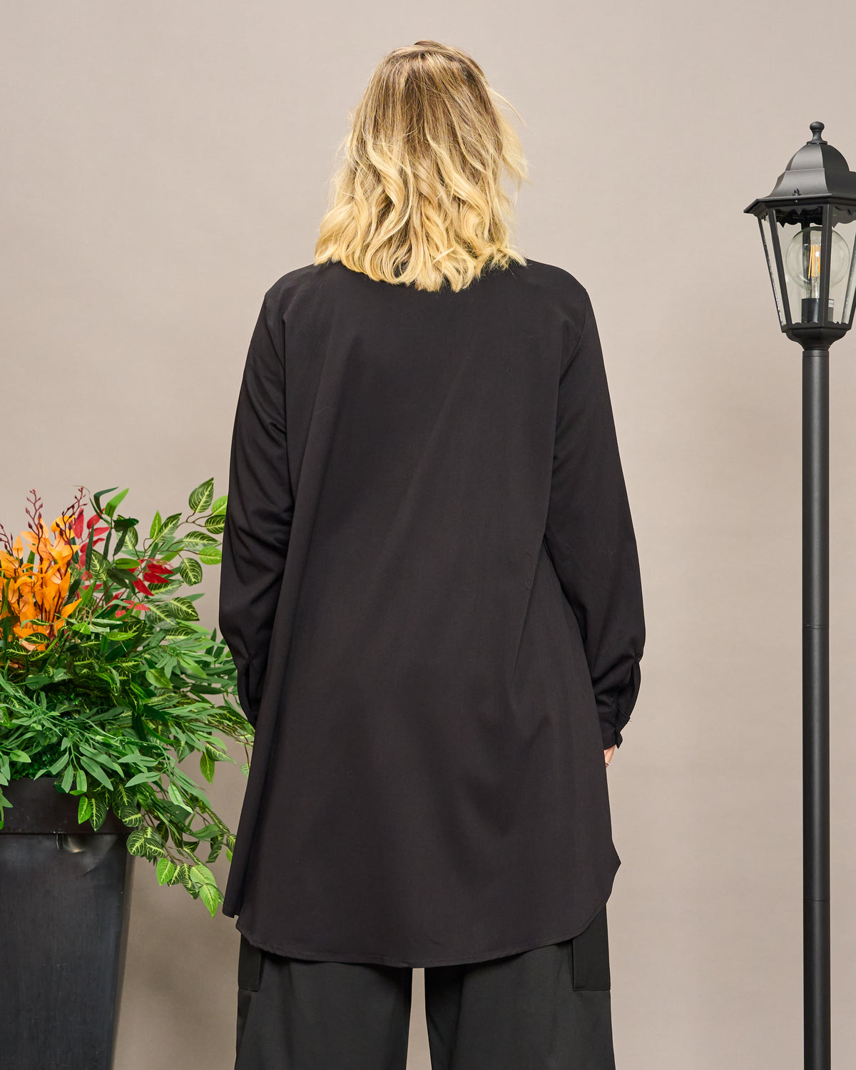 Viscose Shirt with Slits