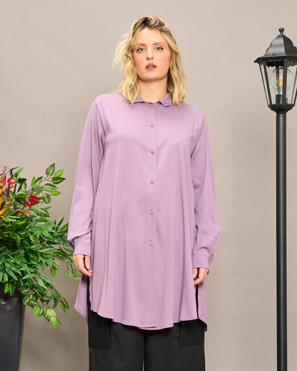 Viscose Shirt with Slits