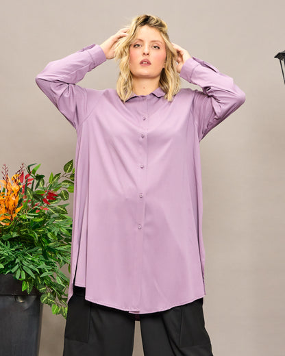 Viscose Shirt with Slits