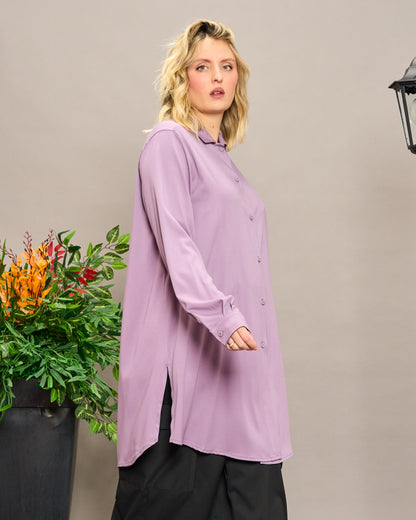 Viscose Shirt with Slits