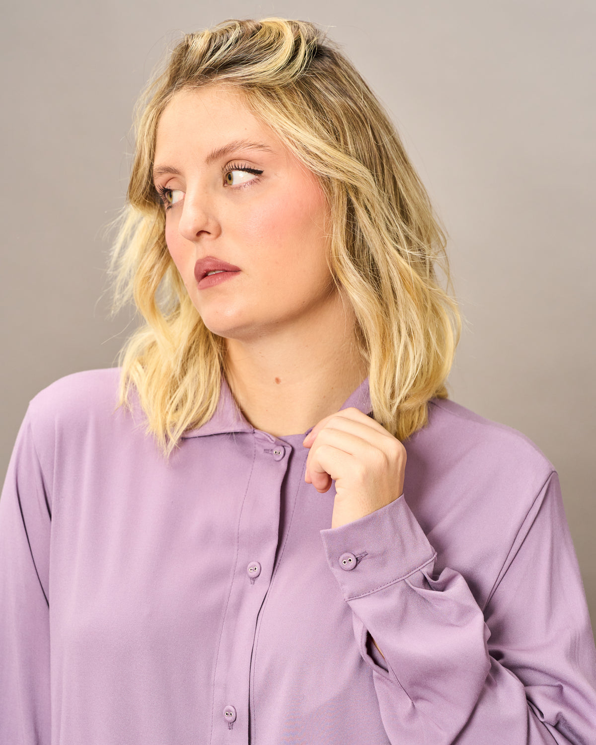 Viscose Shirt with Slits