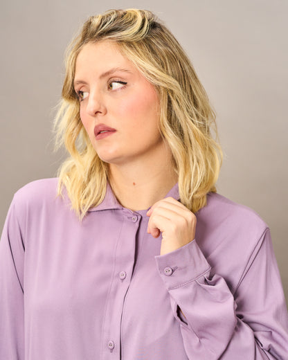Viscose Shirt with Slits