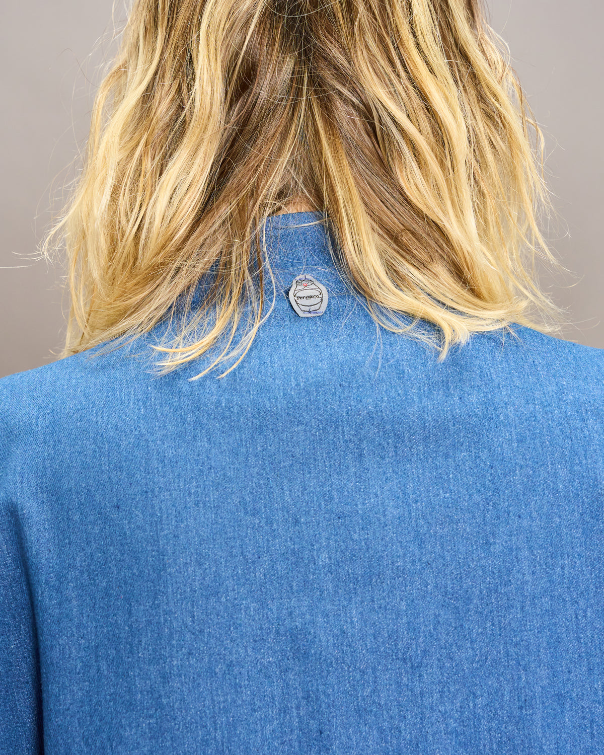Oriental Double-Breasted Denim Jacket