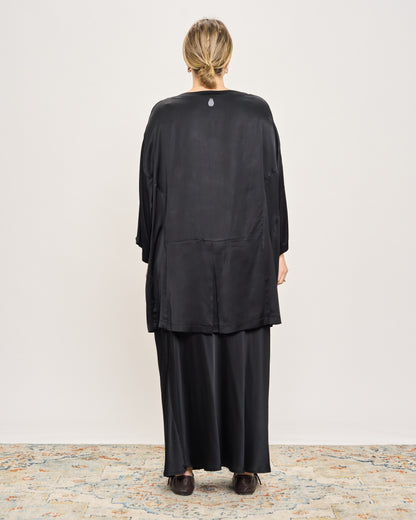 Maxi Viscose Satin Tunic