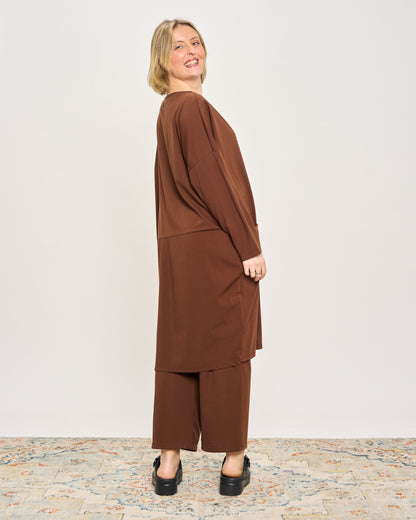 Short Dress with Pleated Detail