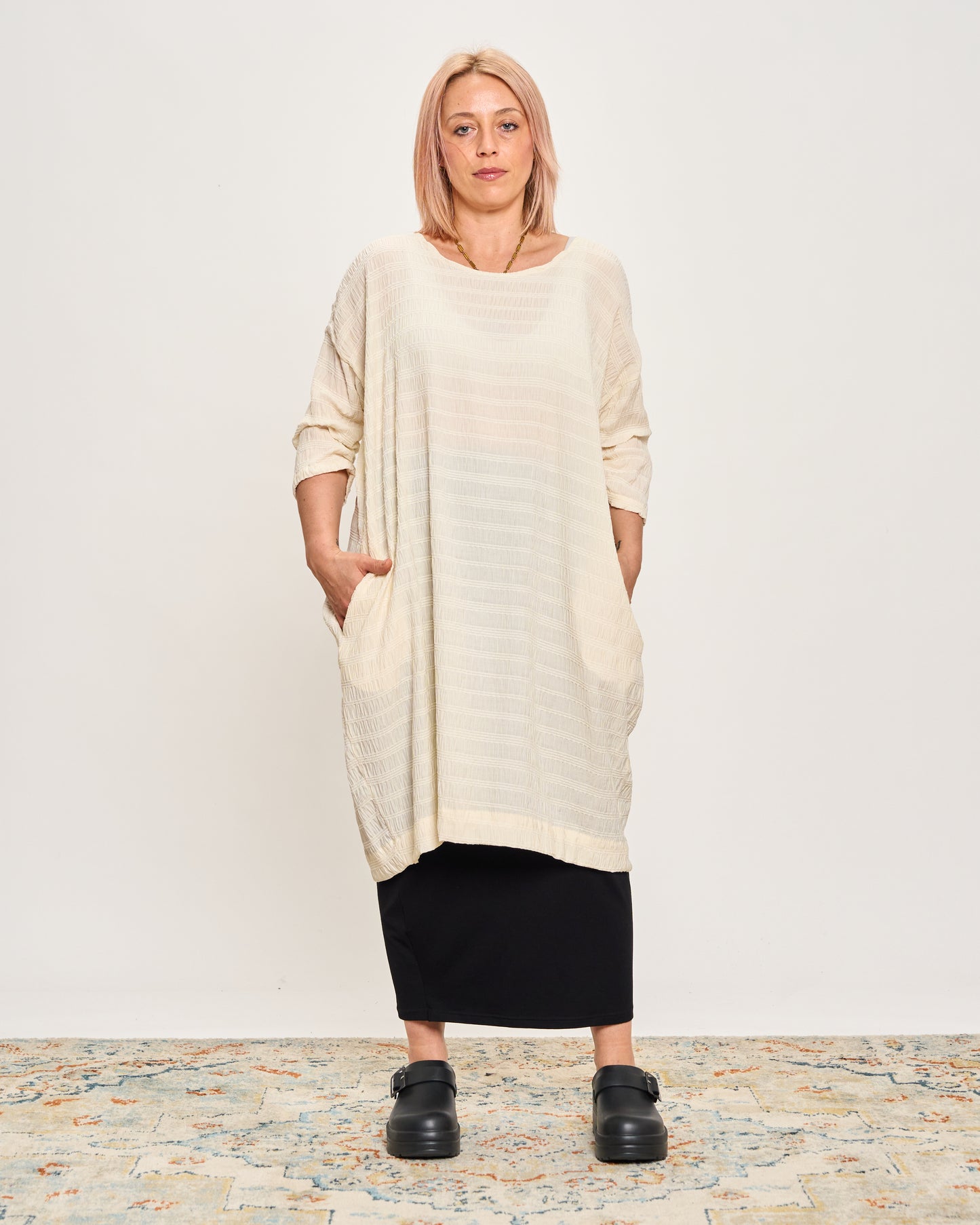 Crinkled Maxi Dress