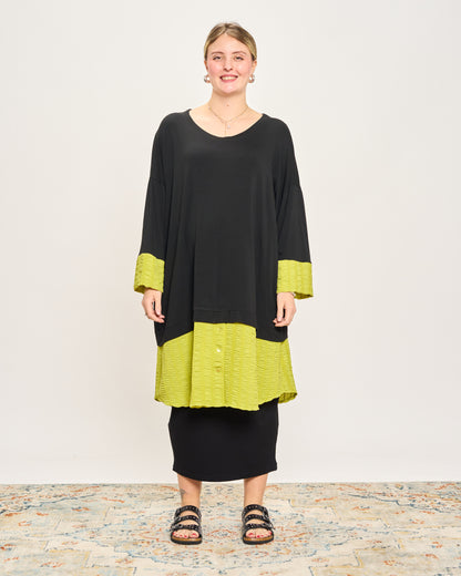 Maxi Maglia con Applicazioni Goffrate