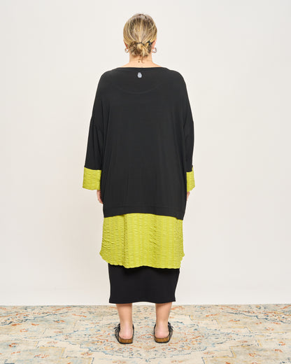 Maxi Maglia con Applicazioni Goffrate