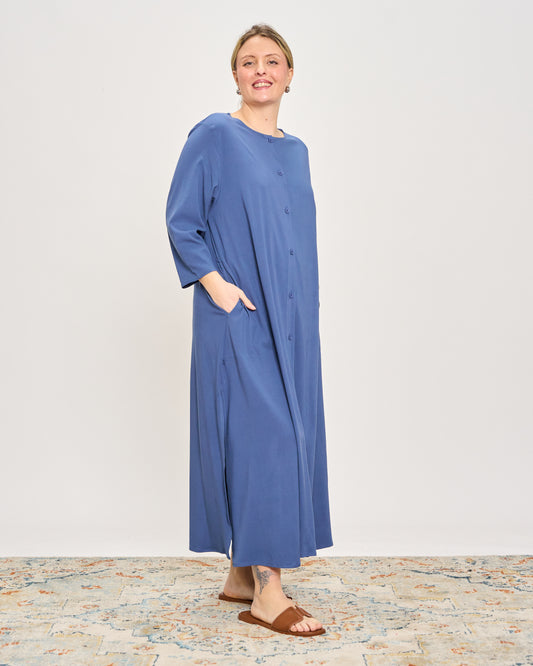 Vestito-Camicia in Tinta Unita