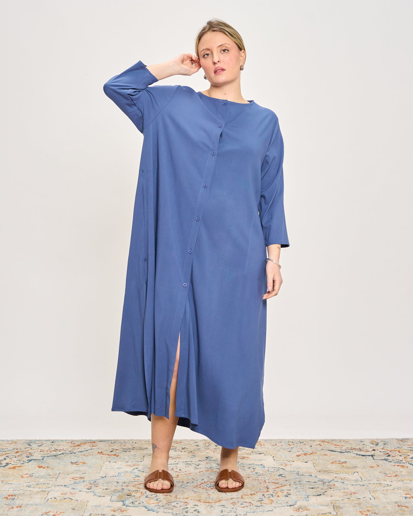 Solid Color Shirtdress