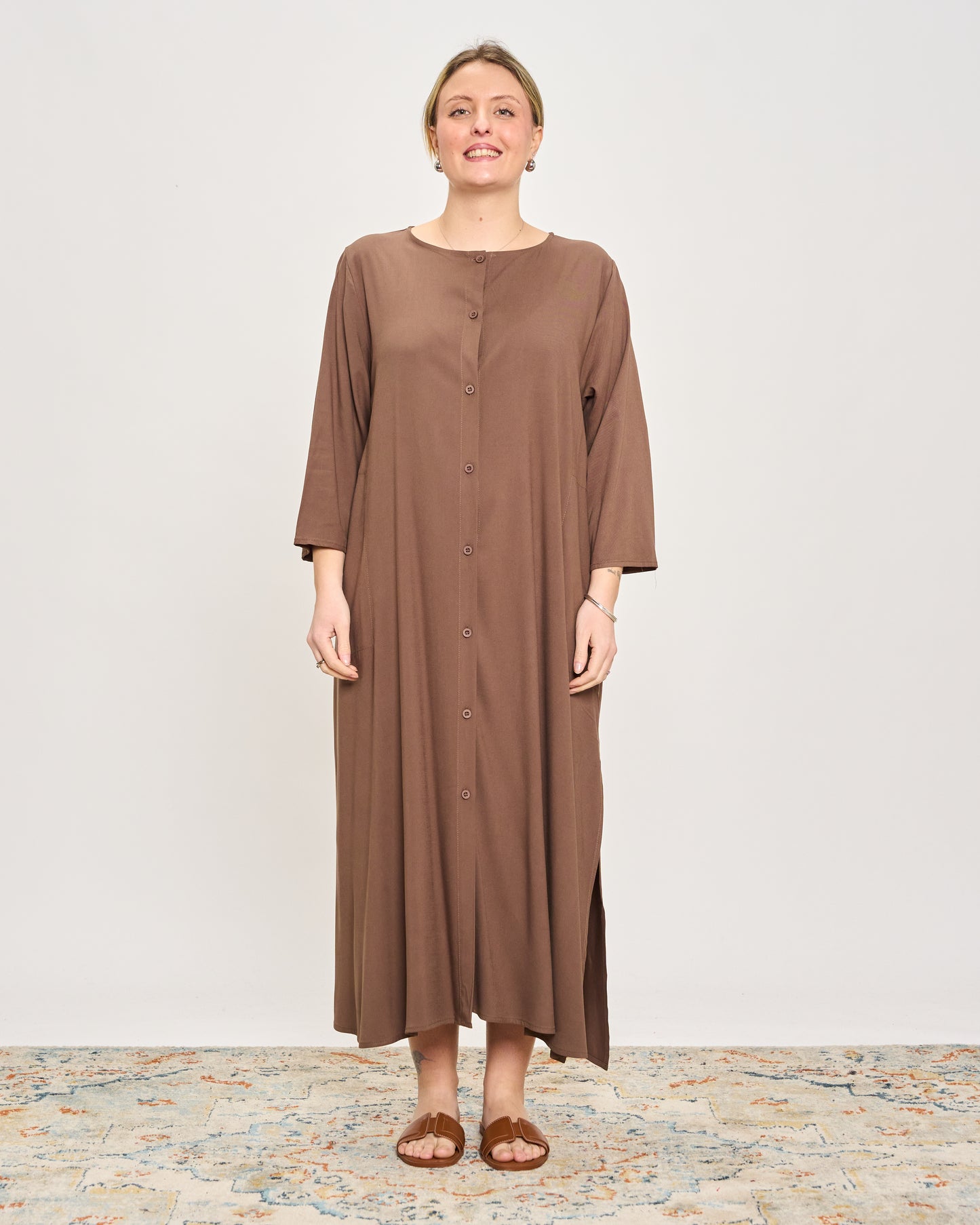 Solid Color Shirtdress