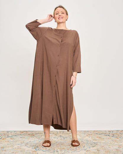 Solid Color Shirtdress