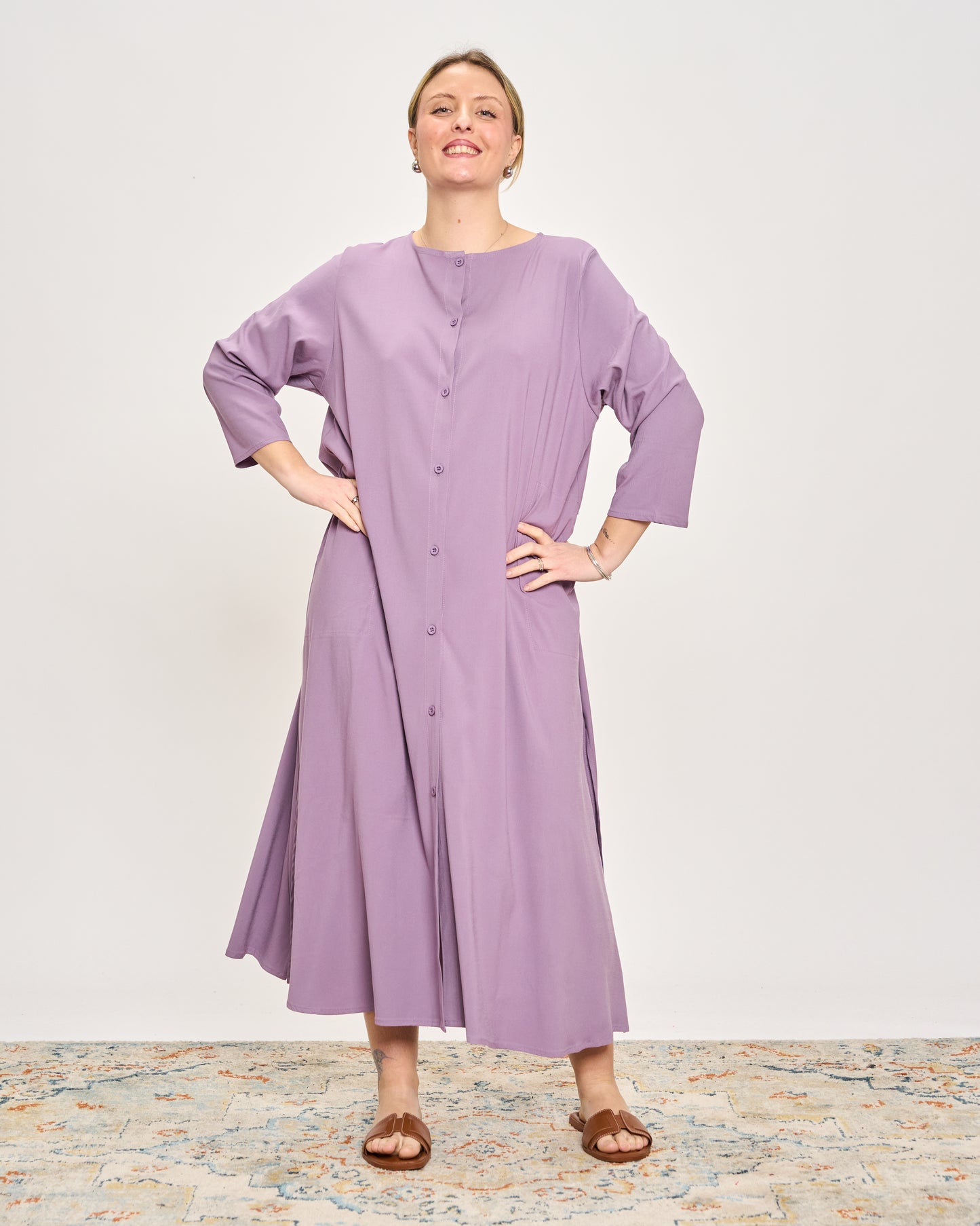 Solid Color Shirtdress