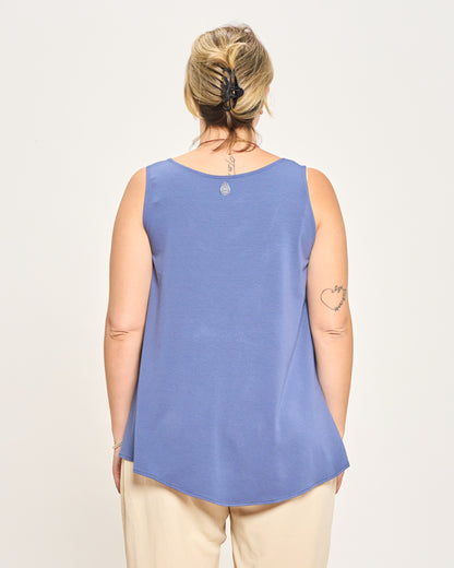 Colorful Viscose Flared Top