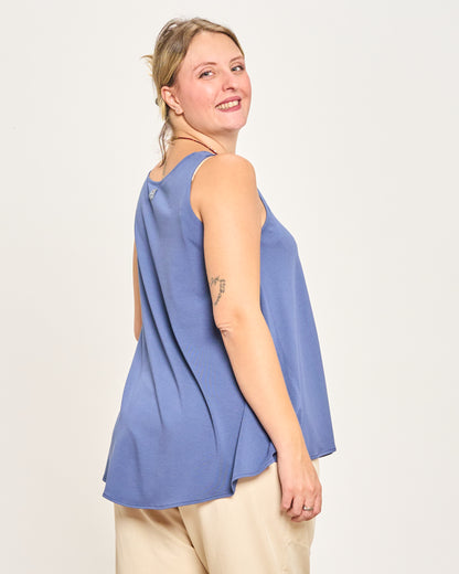 Colorful Viscose Flared Top