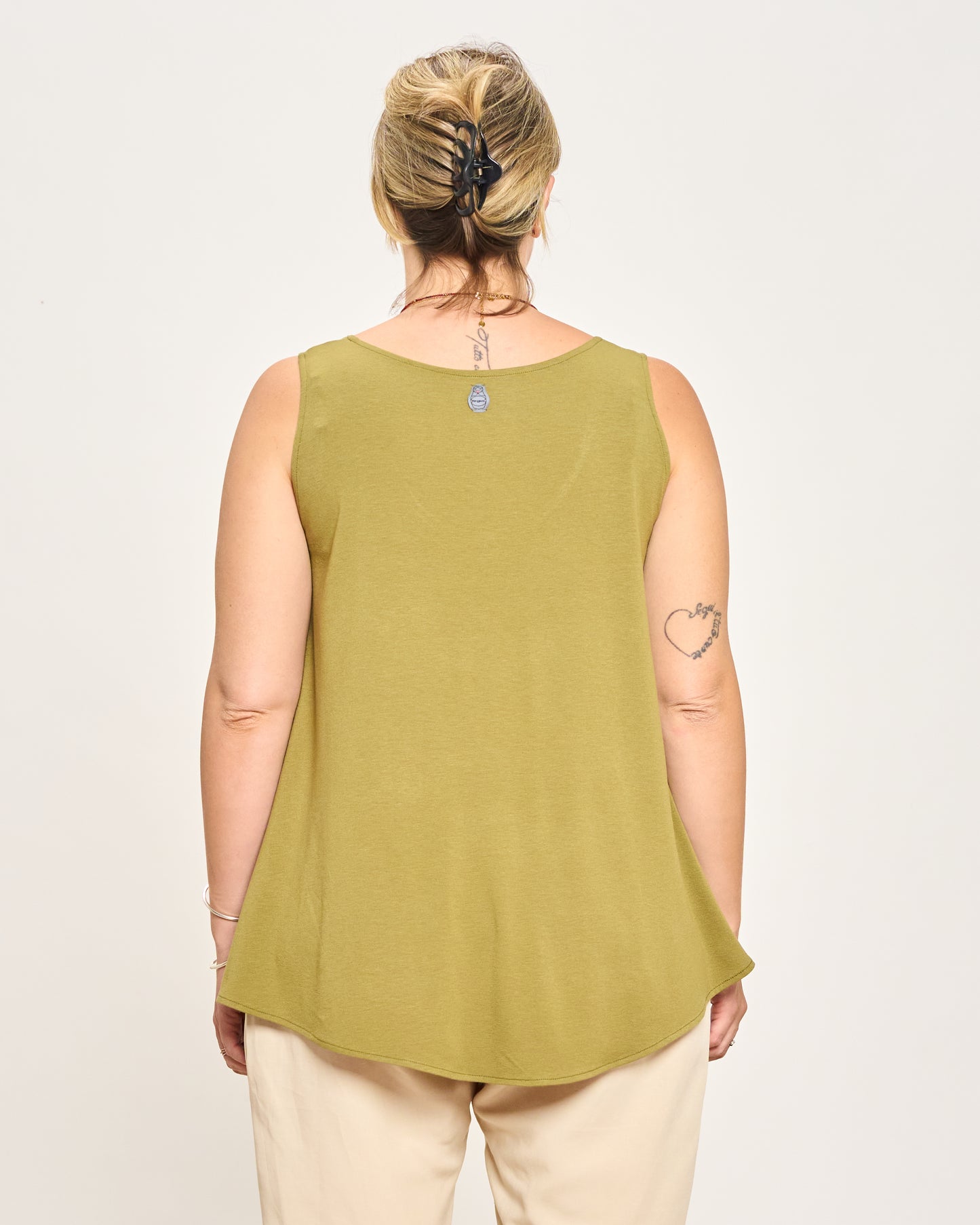 Colorful Viscose Flared Top