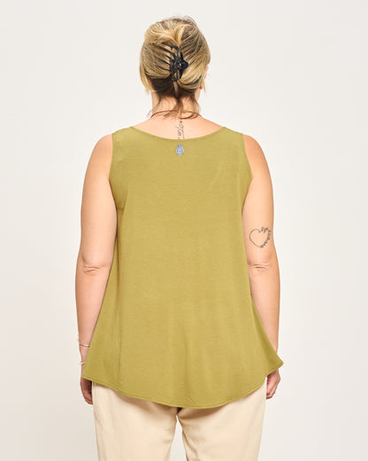 Colorful Viscose Flared Top