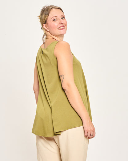 Colorful Viscose Flared Top