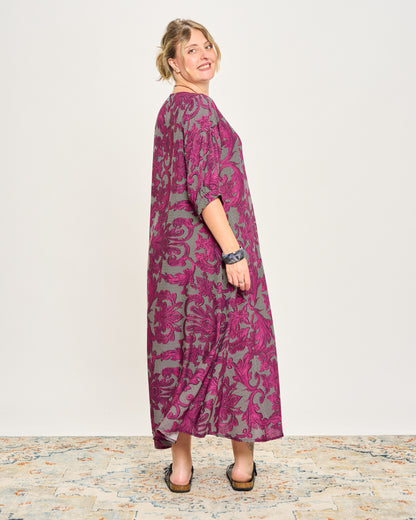 Trapeze Print Dress