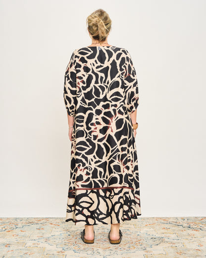 Trapeze Print Dress