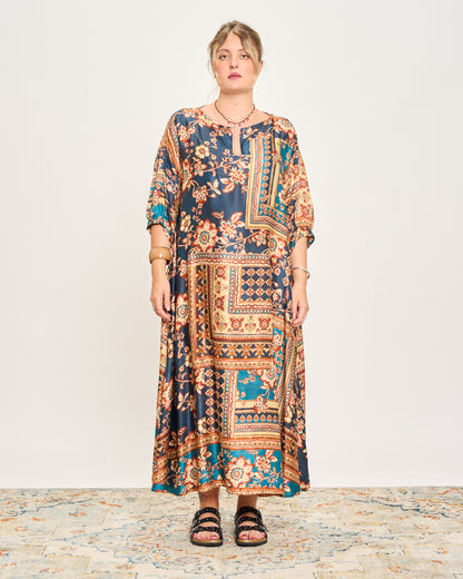 Trapeze Print Dress