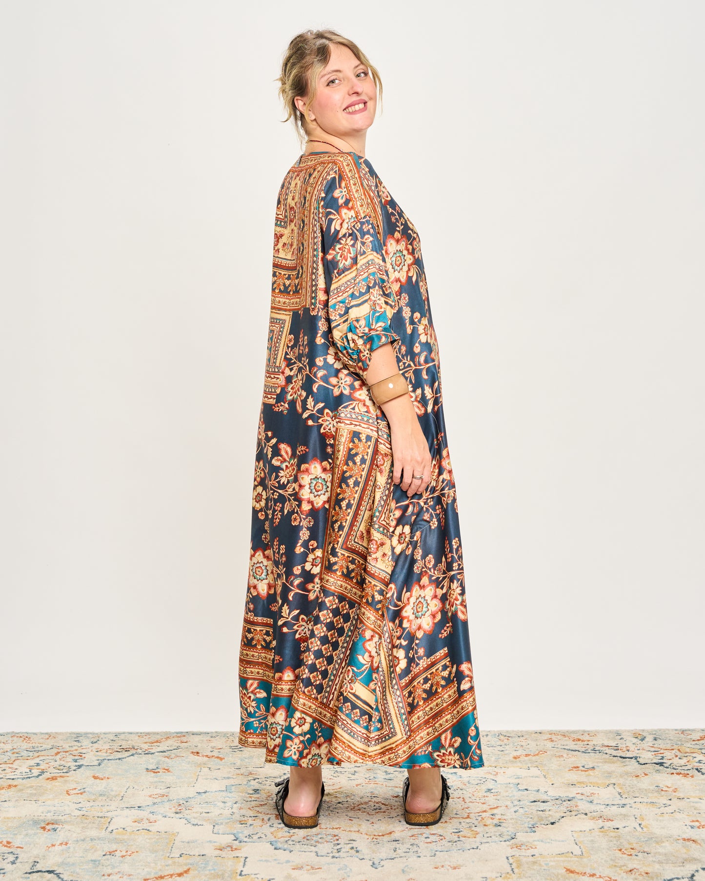 Trapeze Print Dress