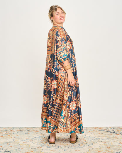 Trapeze Print Dress