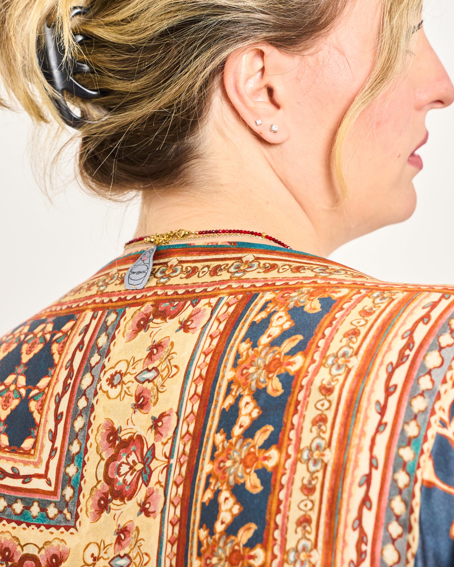 Trapeze Print Dress
