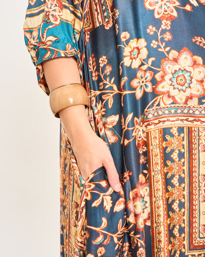 Trapeze Print Dress