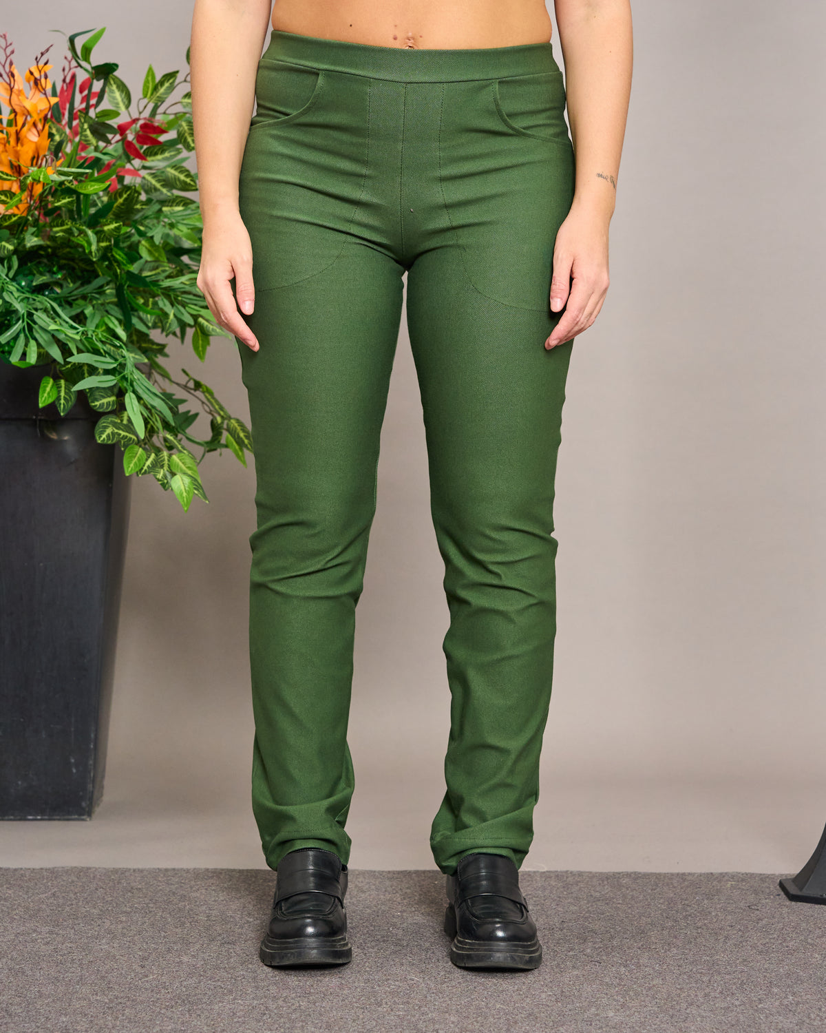 Stretch Denim Skinny Pants