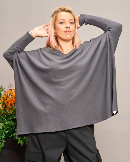Oversized V-Neck Knitwear