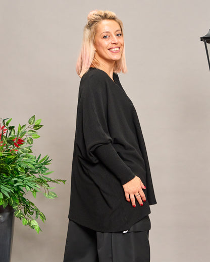 Oversized V-Neck Knitwear
