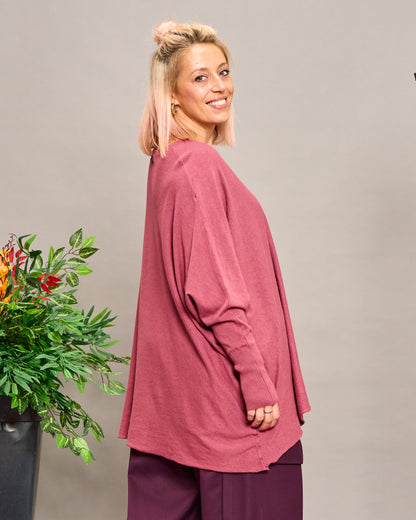 Oversized V-Neck Knitwear