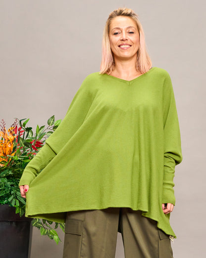 Oversized V-Neck Knitwear