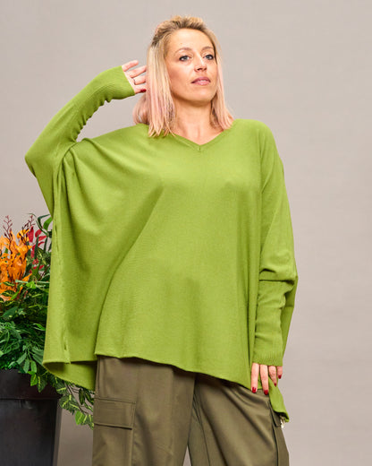 Oversized V-Neck Knitwear