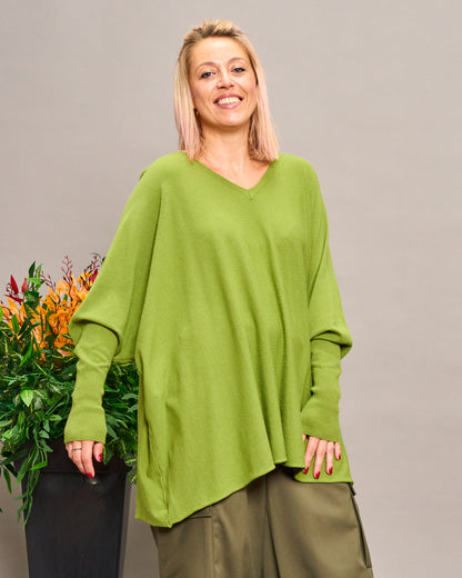 Oversized V-Neck Knitwear