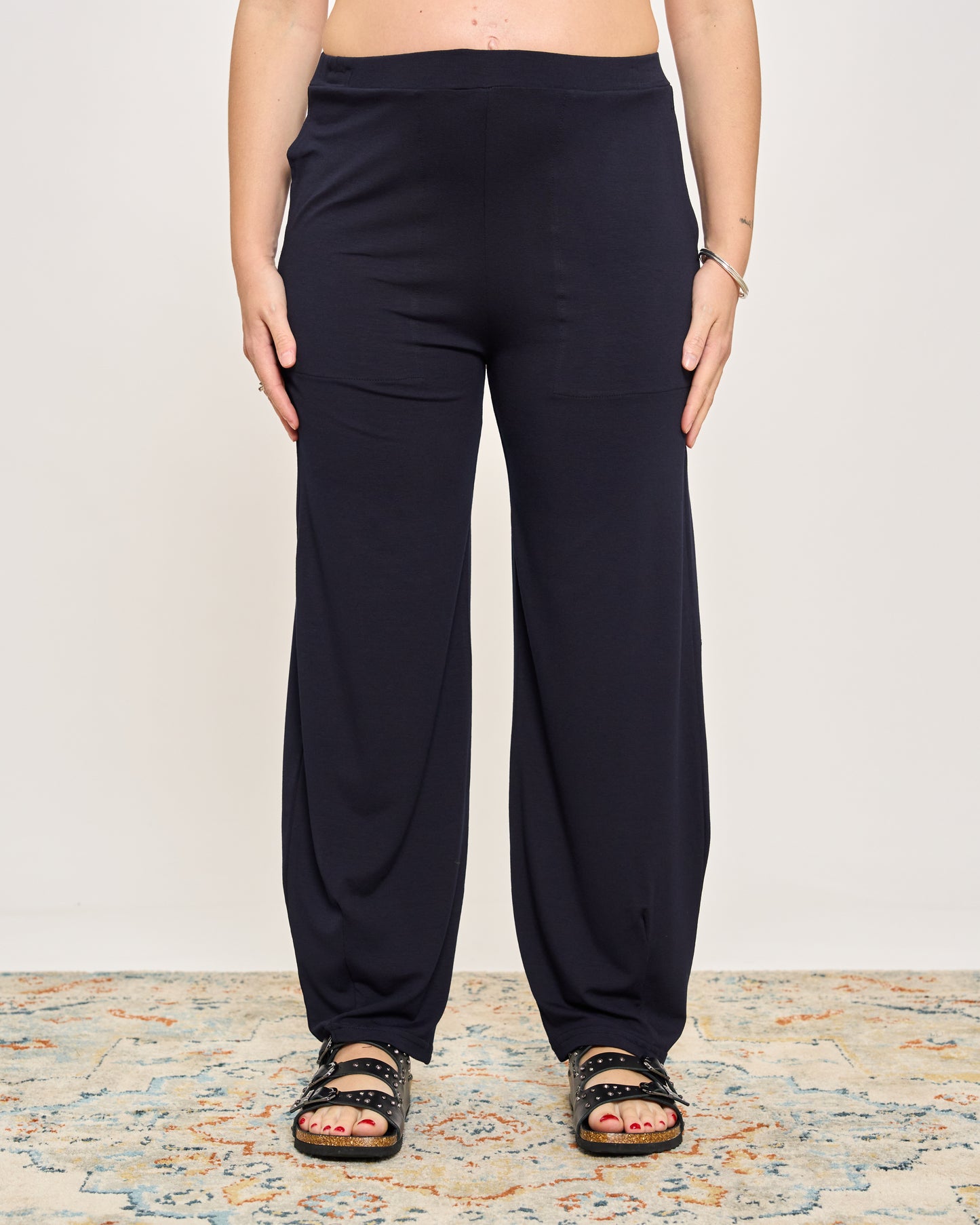 Comfortable Darted Viscose Trousers