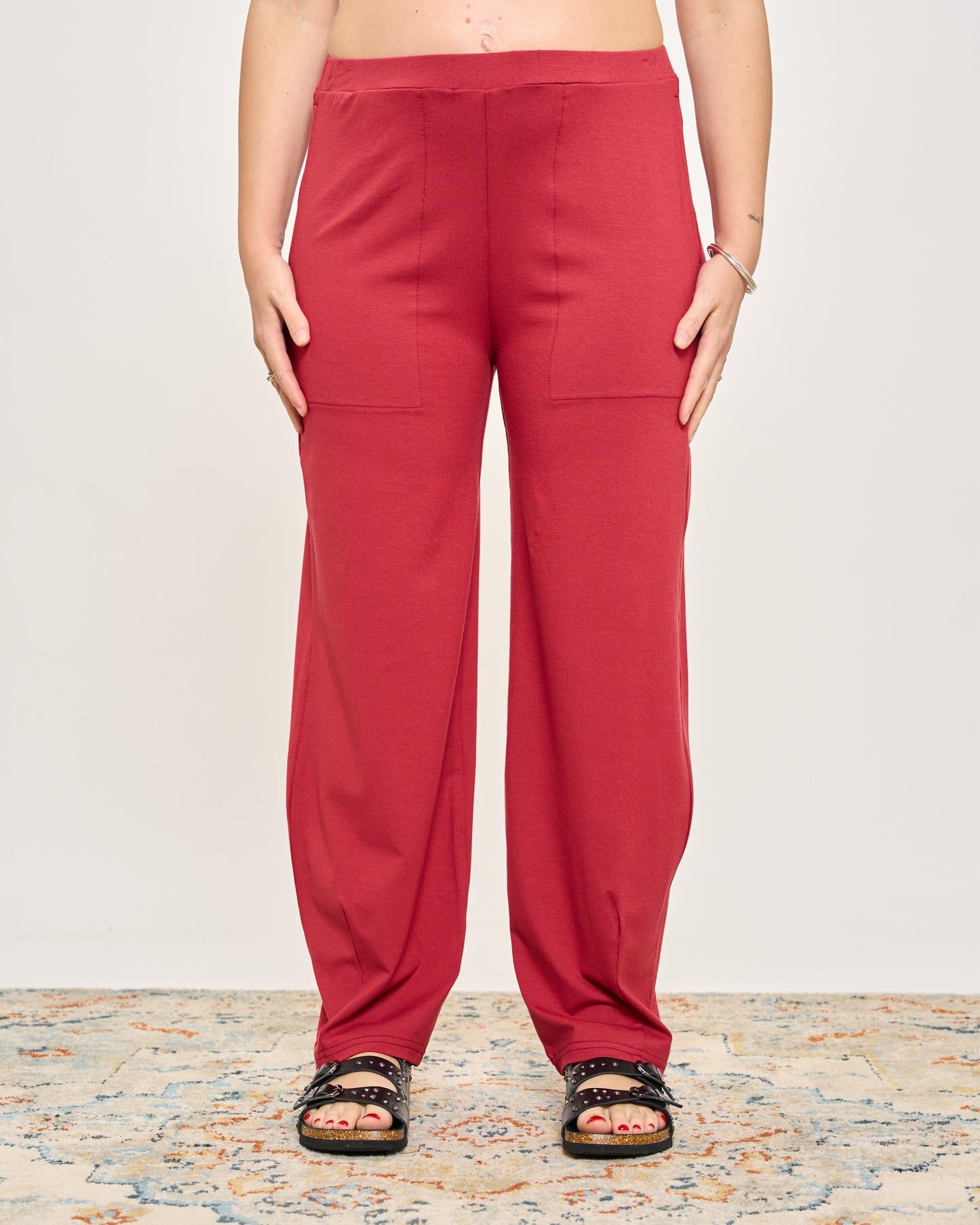 Comfortable Darted Viscose Trousers